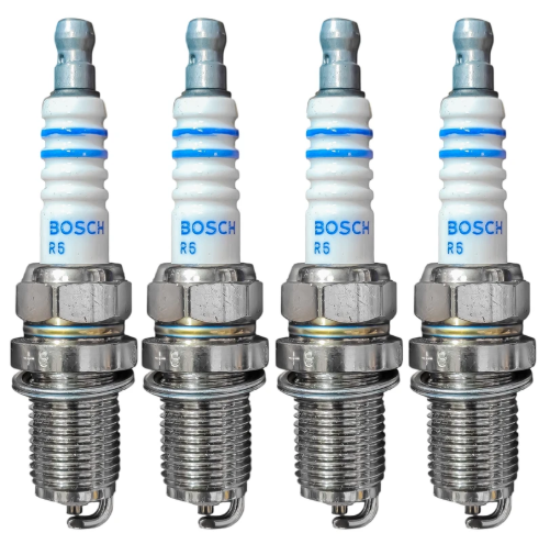 شمع خودرو بوش آلمان تک پلاتین پایه کوتاه بسته 4 عددی (مدل FR7DC)